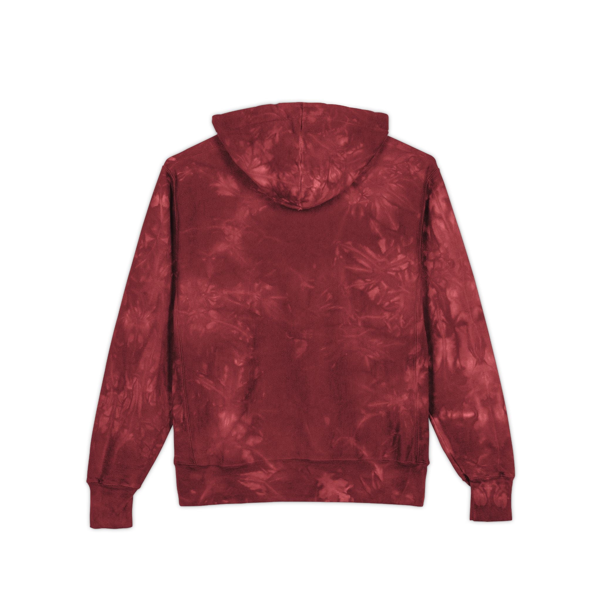 Tie-Dye Embroidered Hoodie - Exquisite 24 Black & Gold Patch
