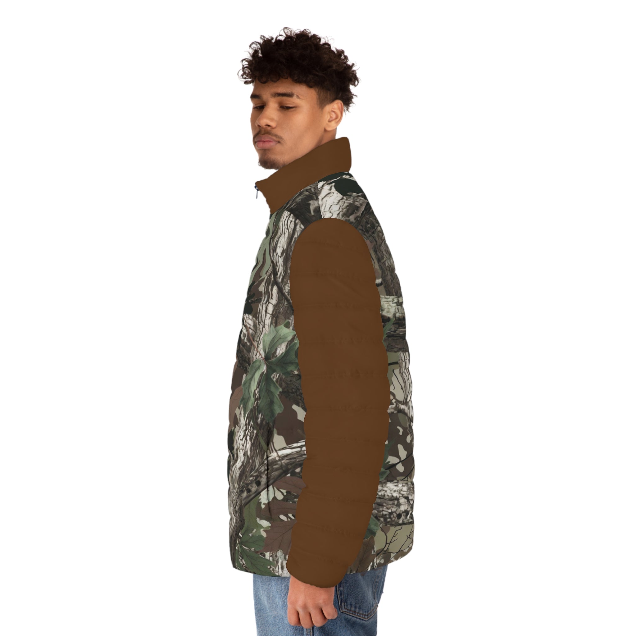 Camo Puffer Jacket — Men's Realtree-Inspired Outdoor Winter Coat