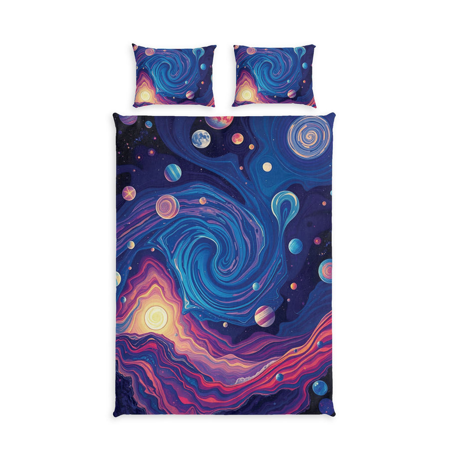 Galaxy Swirl Cotton Duvet Cover Set