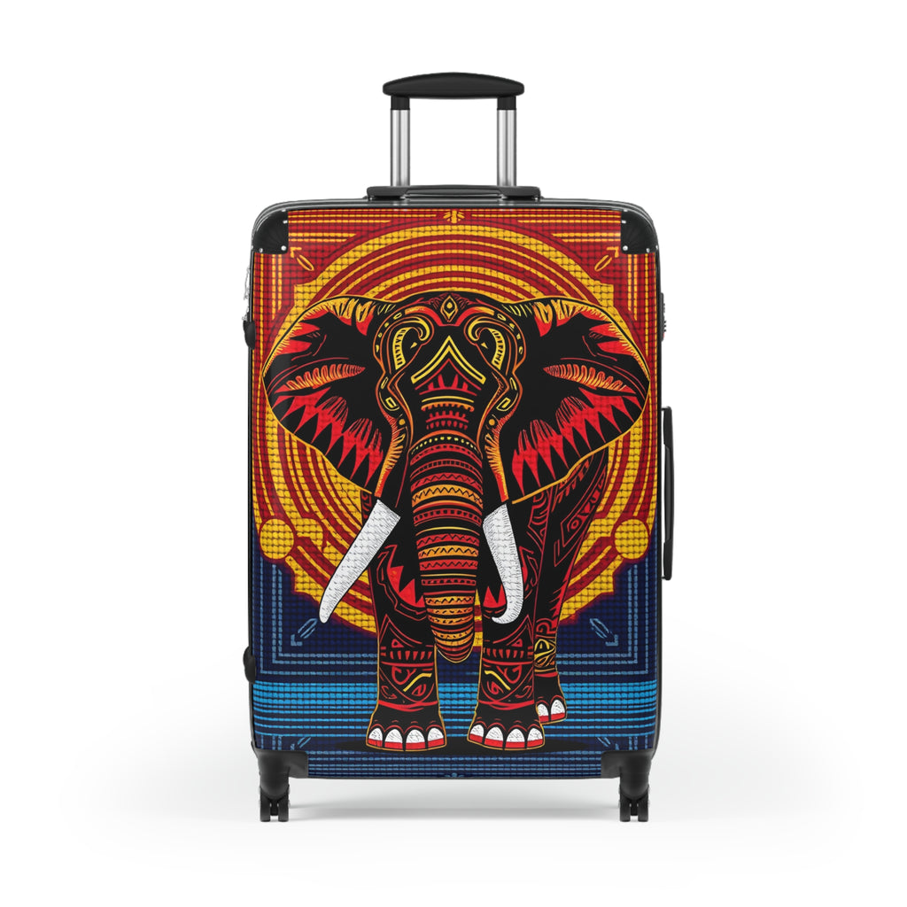 Elephant Mandala Carry-On Suitcase – Colorful Tribal Travel Luggage