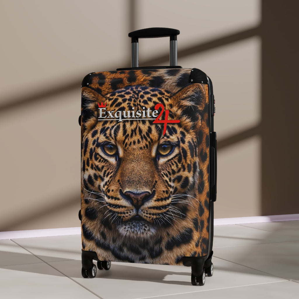 Leopard Face Carry-On Suitcase — Exquisite 24 Travel Luggage
