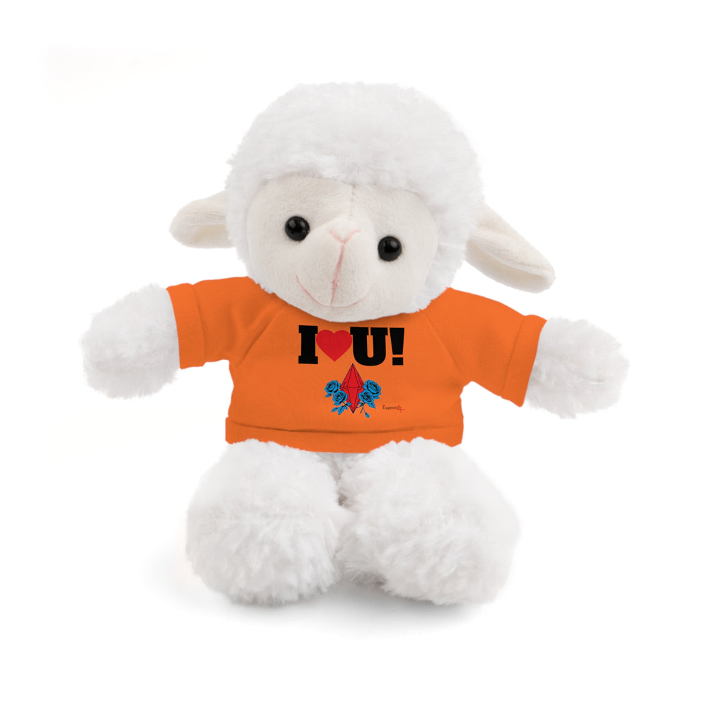 Plush Bear with Branded Tee – Red Diamond and Blue Roses Teddy