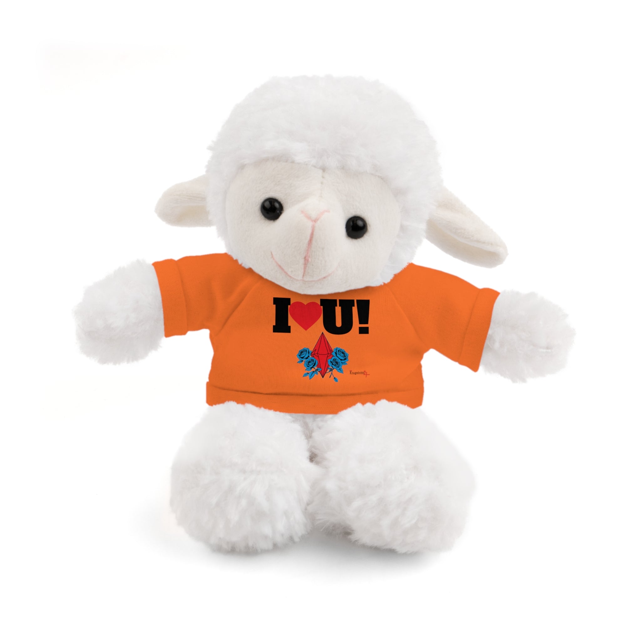 Plush Bear with Branded Tee – Red Diamond and Blue Roses Teddy