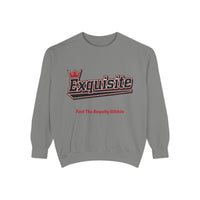 Exquisite 'Feel The Royalty Within' Sweatshirt — Crown Emblem Garment-Dyed Crewneck