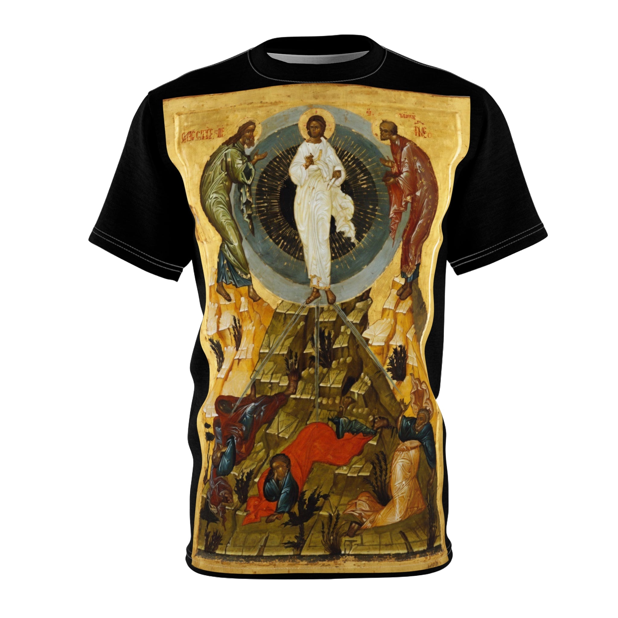 Ascension Icon T‑Shirt — Byzantine Religious Art AOP Tee