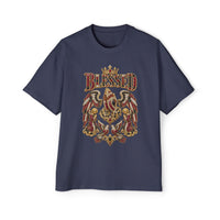 Paisley "BLESSED" Oversized Graphic Tee