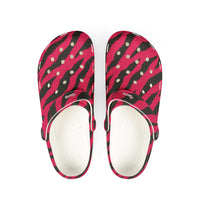 Pink Tiger Stripe EVA Foam Clogs