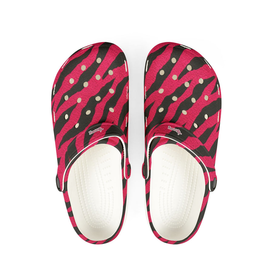 Pink Tiger Stripe EVA Foam Clogs