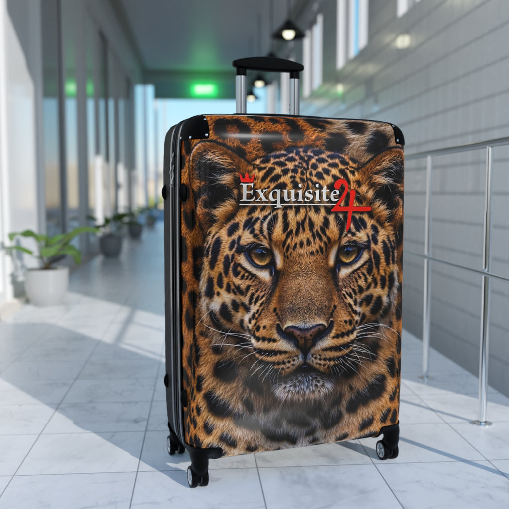 Leopard Face Carry-On Suitcase — Exquisite 24 Travel Luggage