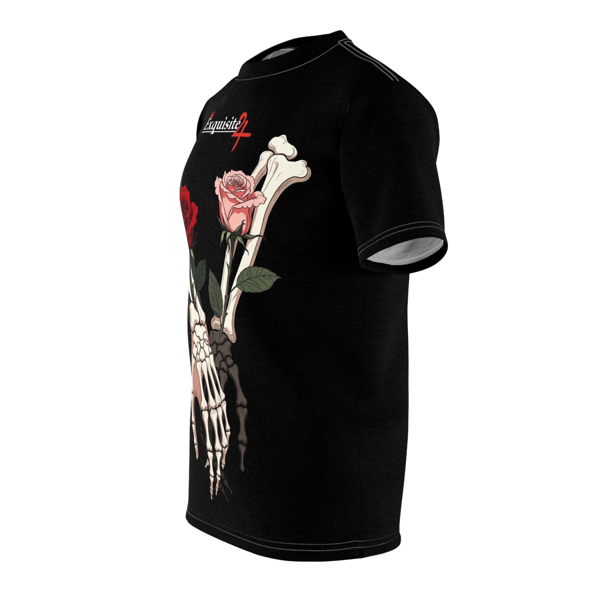Skeleton Hand Rose T-Shirt — Exquisite 24 Gothic Floral Tee