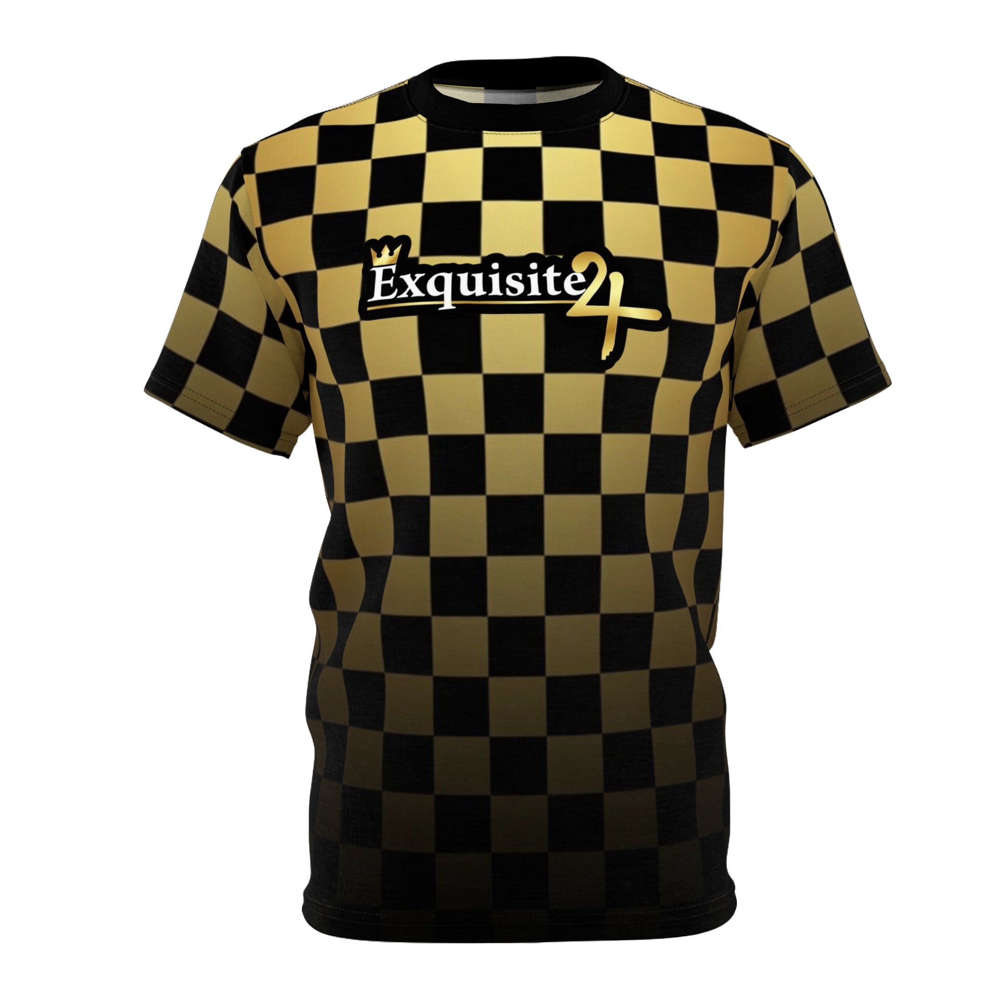 Exquisite 24 Gold Checkerboard Tee