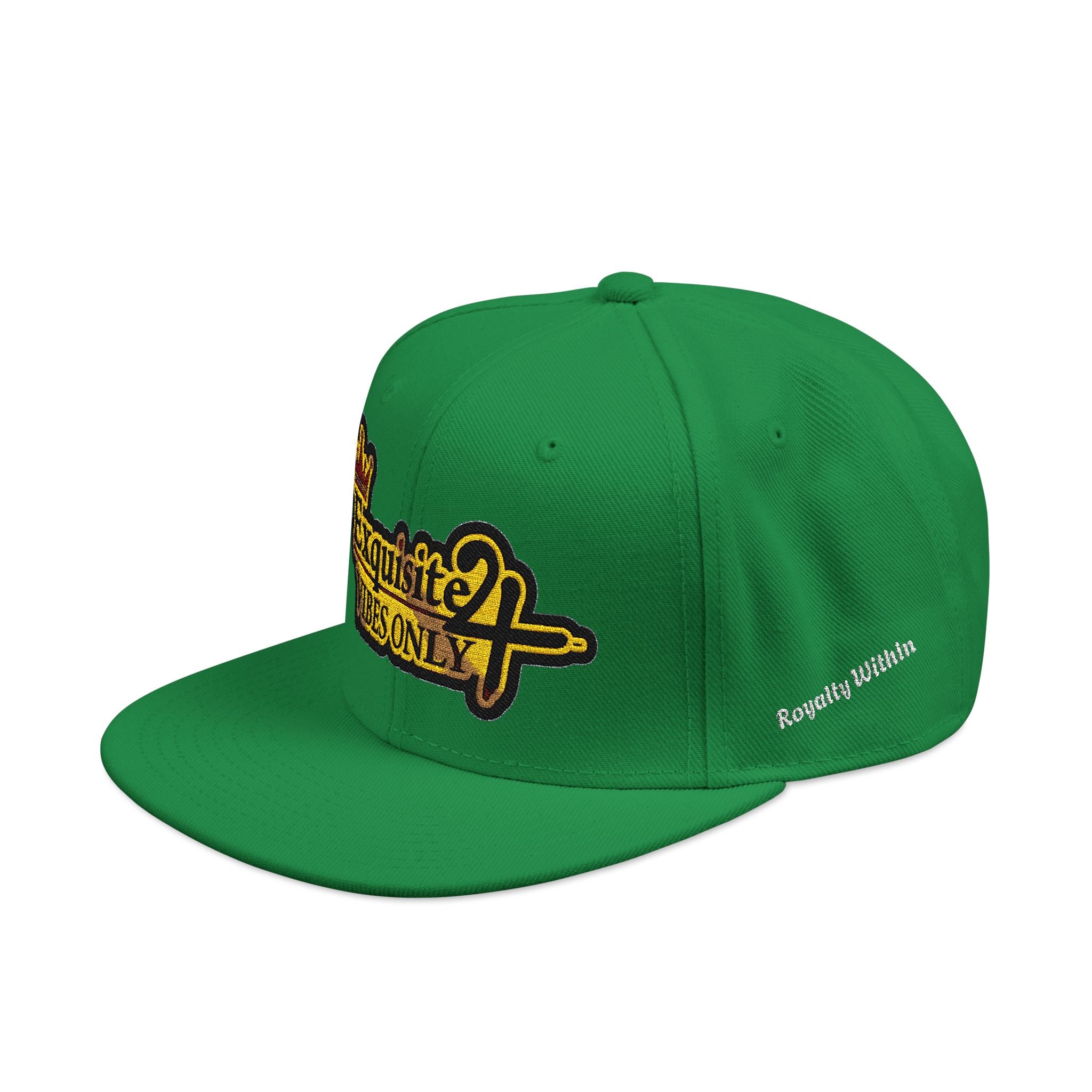 Exquisite 24 VIBES ONLY Embroidered Snapback Hat — Vintage Script Logo Streetwear Cap