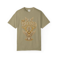 Gold "BLESSED" Graphic T-Shirt