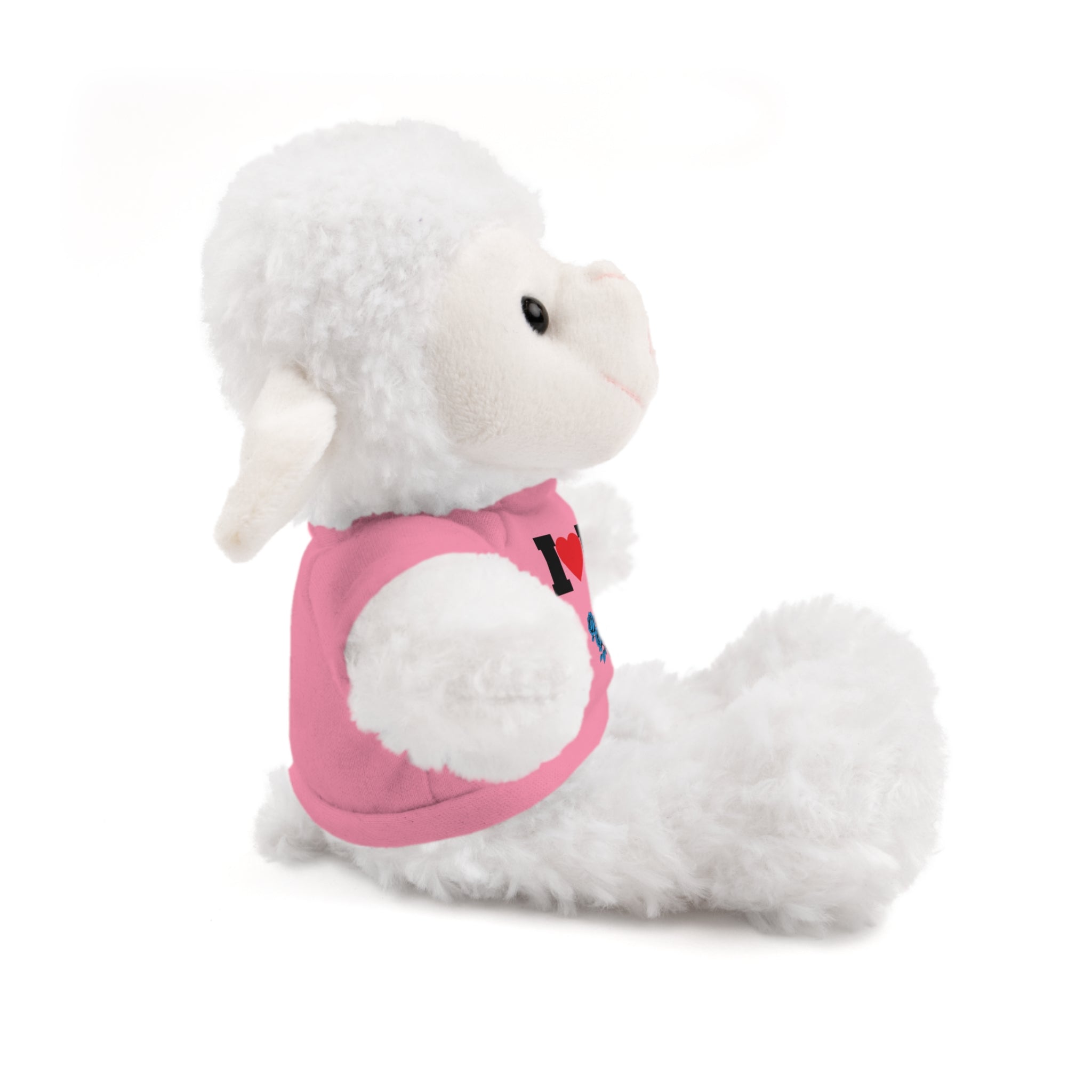 Plush Bear with Branded Tee – Red Diamond and Blue Roses Teddy