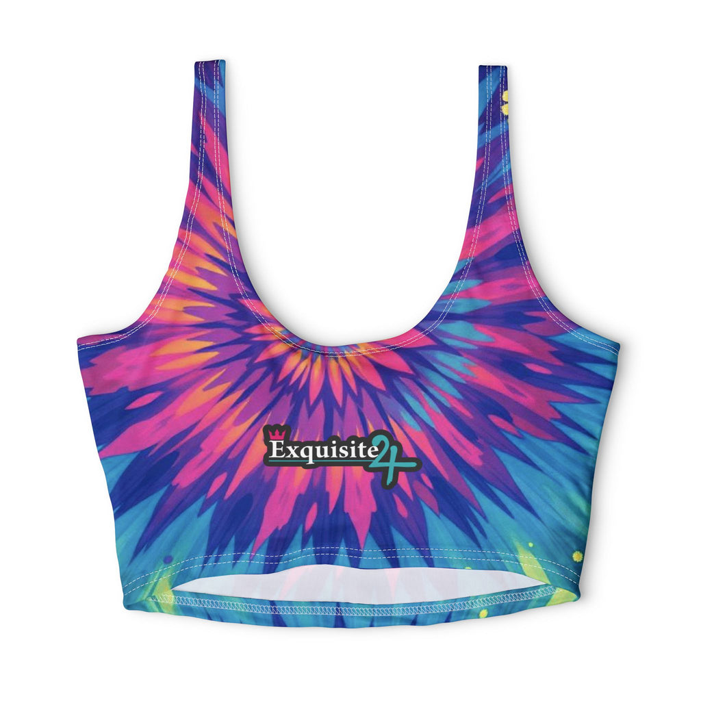 Tie-Dye 'Exquisite 24’ Sports Bra – Colorful Athletic Bra