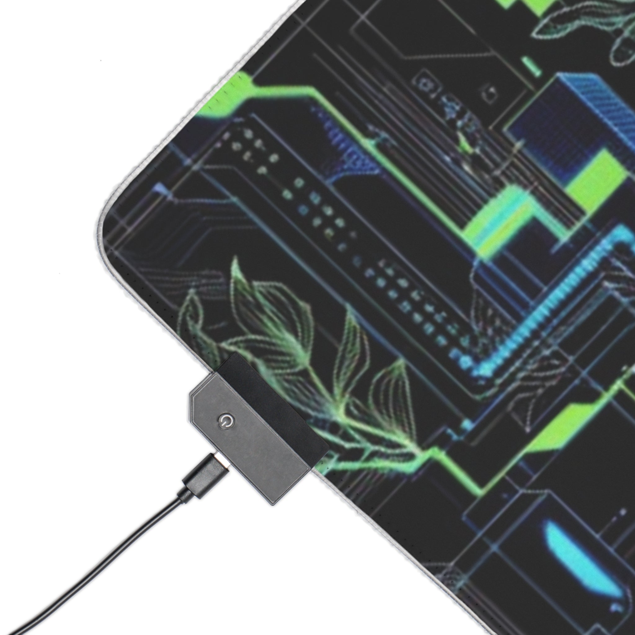 LED Gaming Mouse Pad — Cyber Circuit RGB Desk Mat