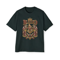 Paisley "BLESSED" Oversized Graphic Tee