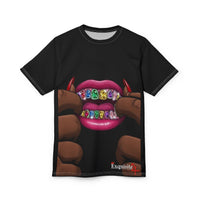 Rainbow Grillz Tee — Colorful Gemstone Grillz Graphic Tee