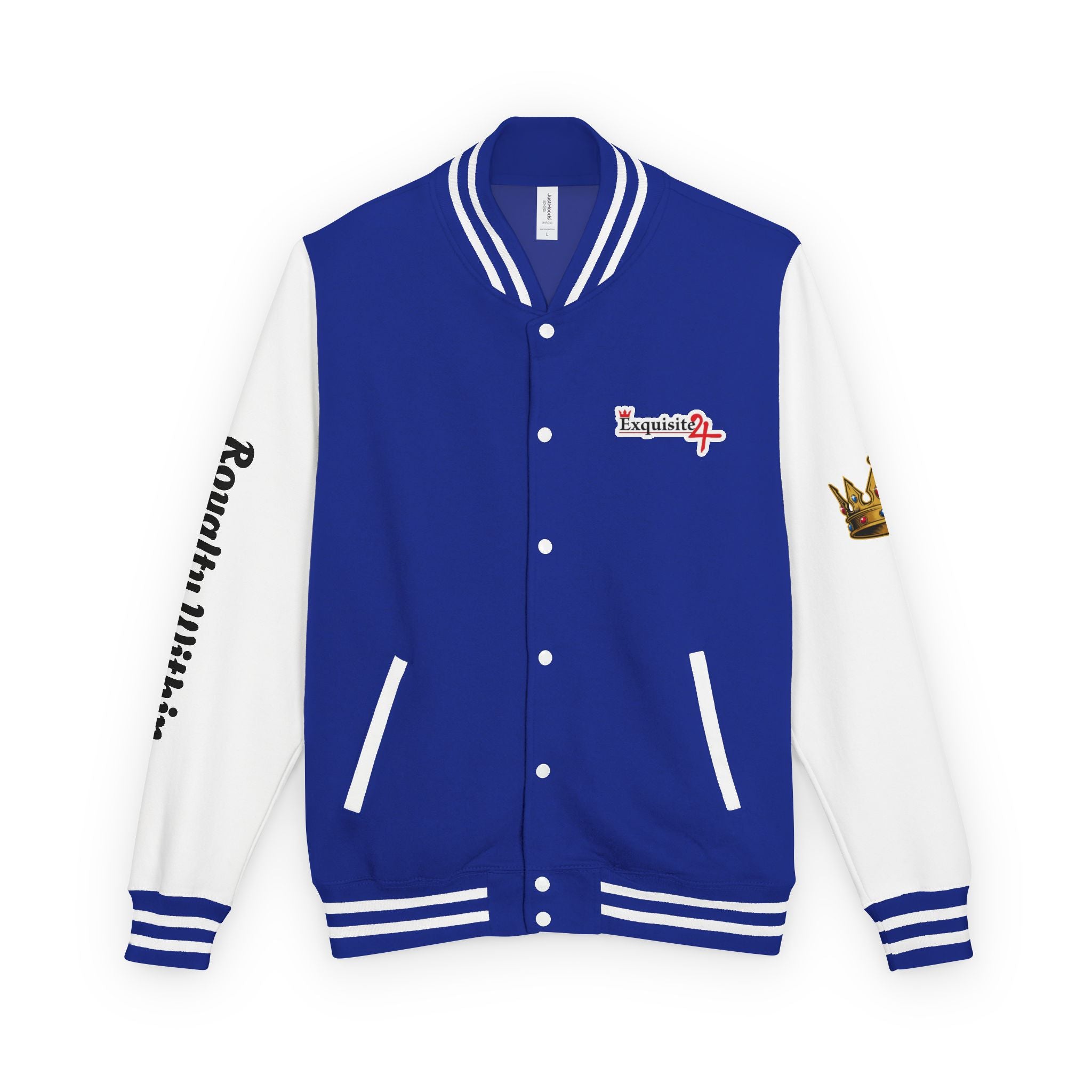 Exquisite 24 Royalty Within Emblem Varsity Jacket