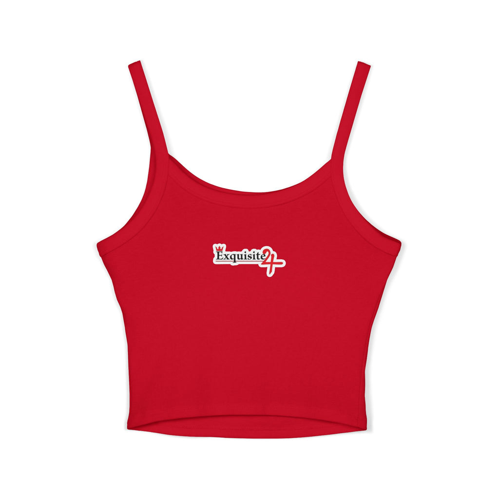 Women's Cami Tank Top — 'Exquisite 24' Camo Logo Crop Tank