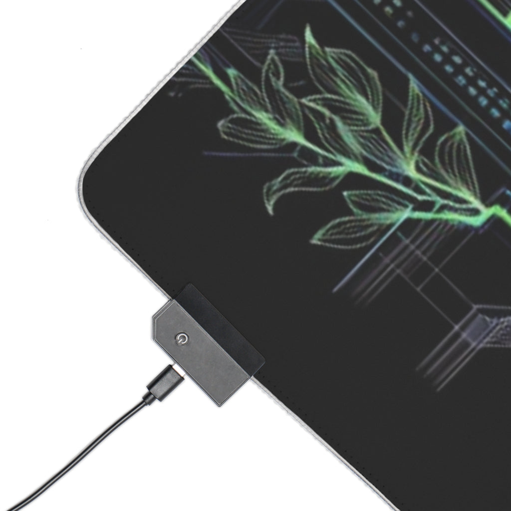 LED Gaming Mouse Pad — Cyber Circuit RGB Desk Mat