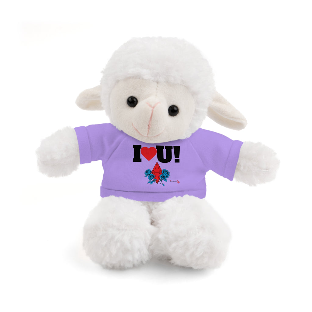 Plush Bear with Branded Tee – Red Diamond and Blue Roses Teddy