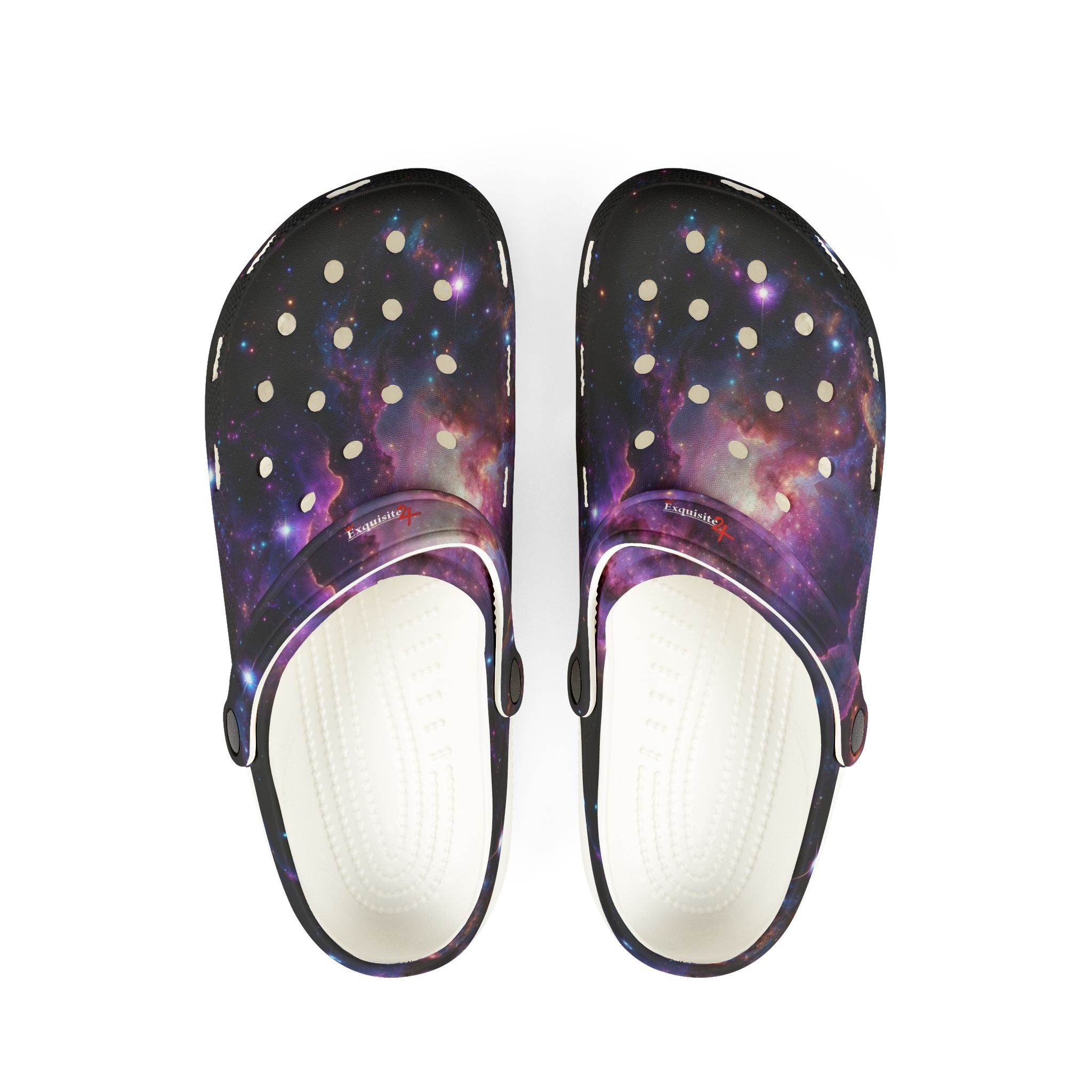 Galaxy Print Clogs — EVA Foam Rubber Slip-On Shoes