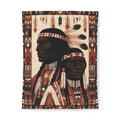 Native Inspired Cotton Duvet Cover — Tribal Chief Portrait Bedding