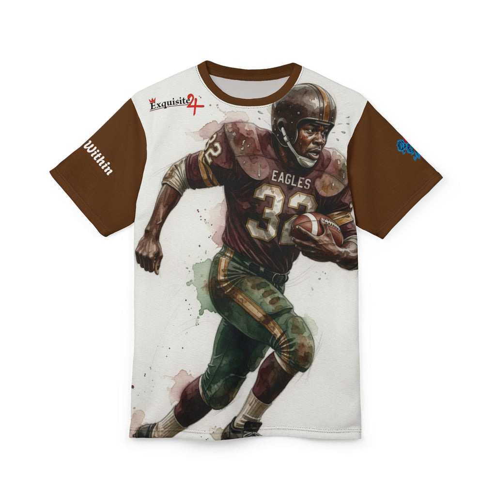 Vintage Football Player All-Over Print Tee