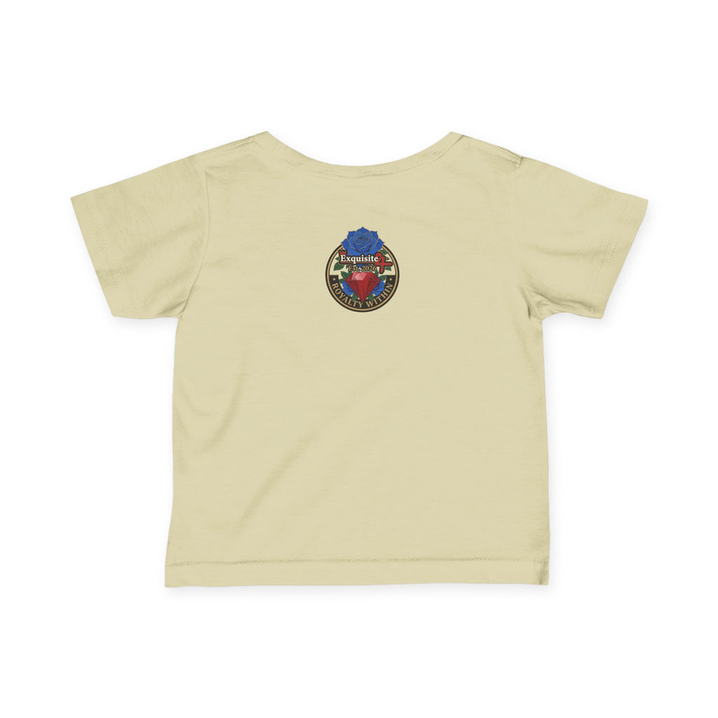 Infant Tee — "Daddy's Prince" Baby T‑Shirt with Crowned Angel Design