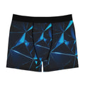 Men's Geometric Blue Prism Boxer Briefs — All-Over Print