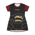 Exquisite 24 Red Leopard Grillz Graphic T-Shirt Dress