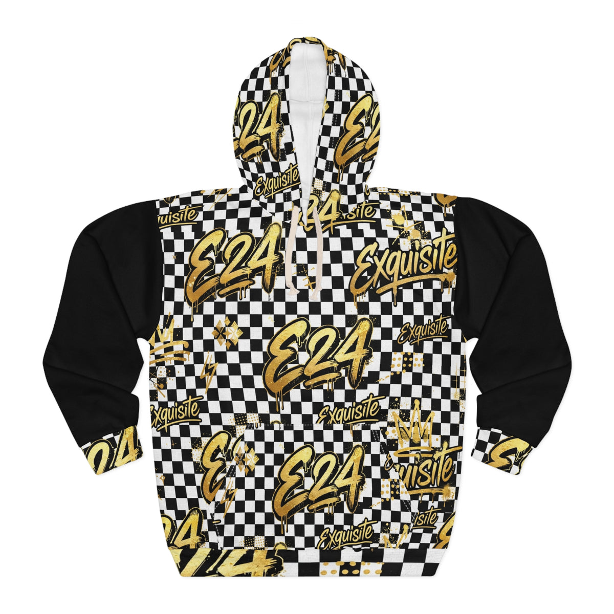 Hoodie — E24 Exquisite Checkered Racing Graphic Hoodie