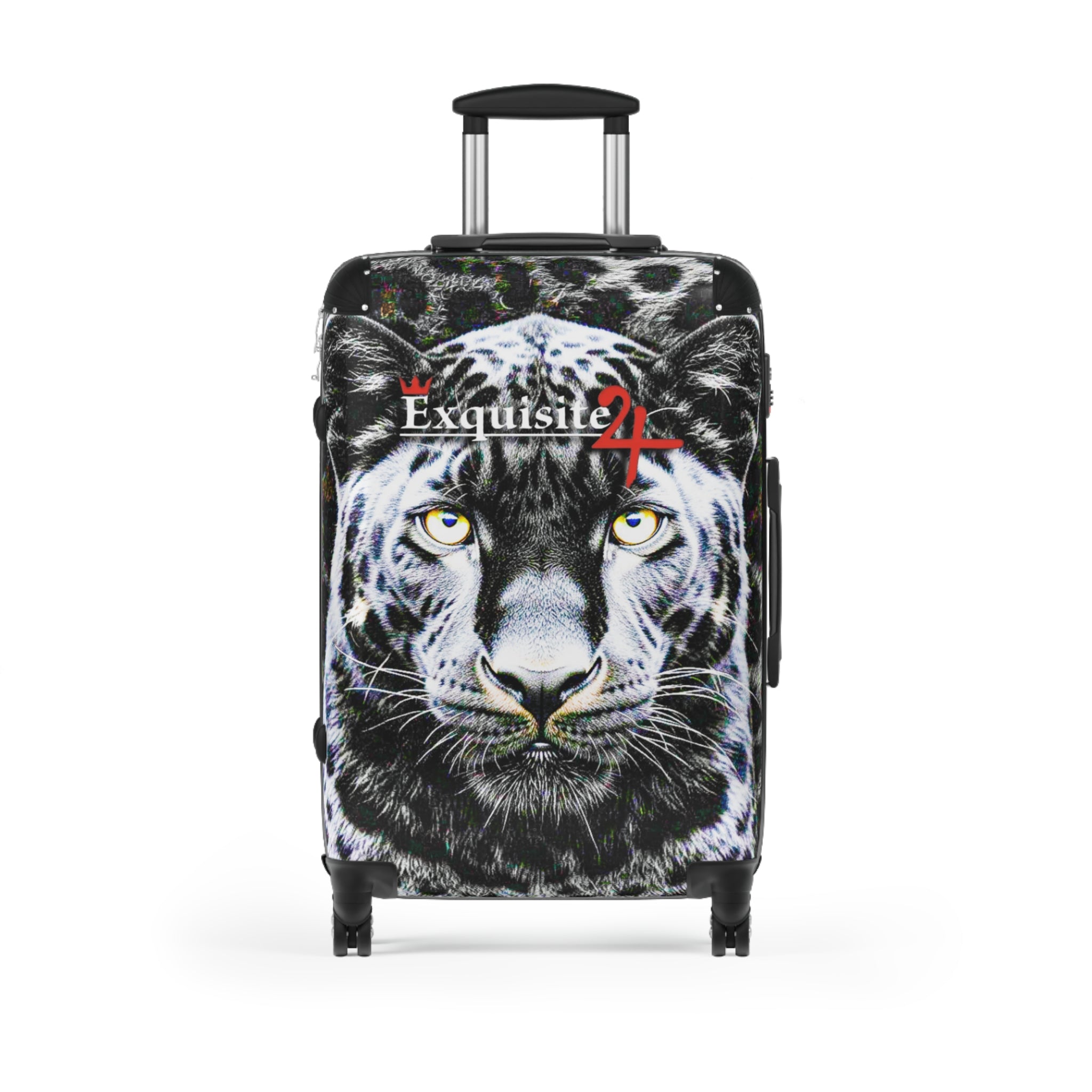 Tiger Face Carry-On Suitcase – "Exquisite 24" Travel Luggage with Bold Wildlife Print