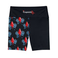 Red Jewel Blue Rose Women's Workout Shorts