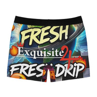 Men's Cosmic Vibes "Fresh Drip" Boxer Briefs (AOP)