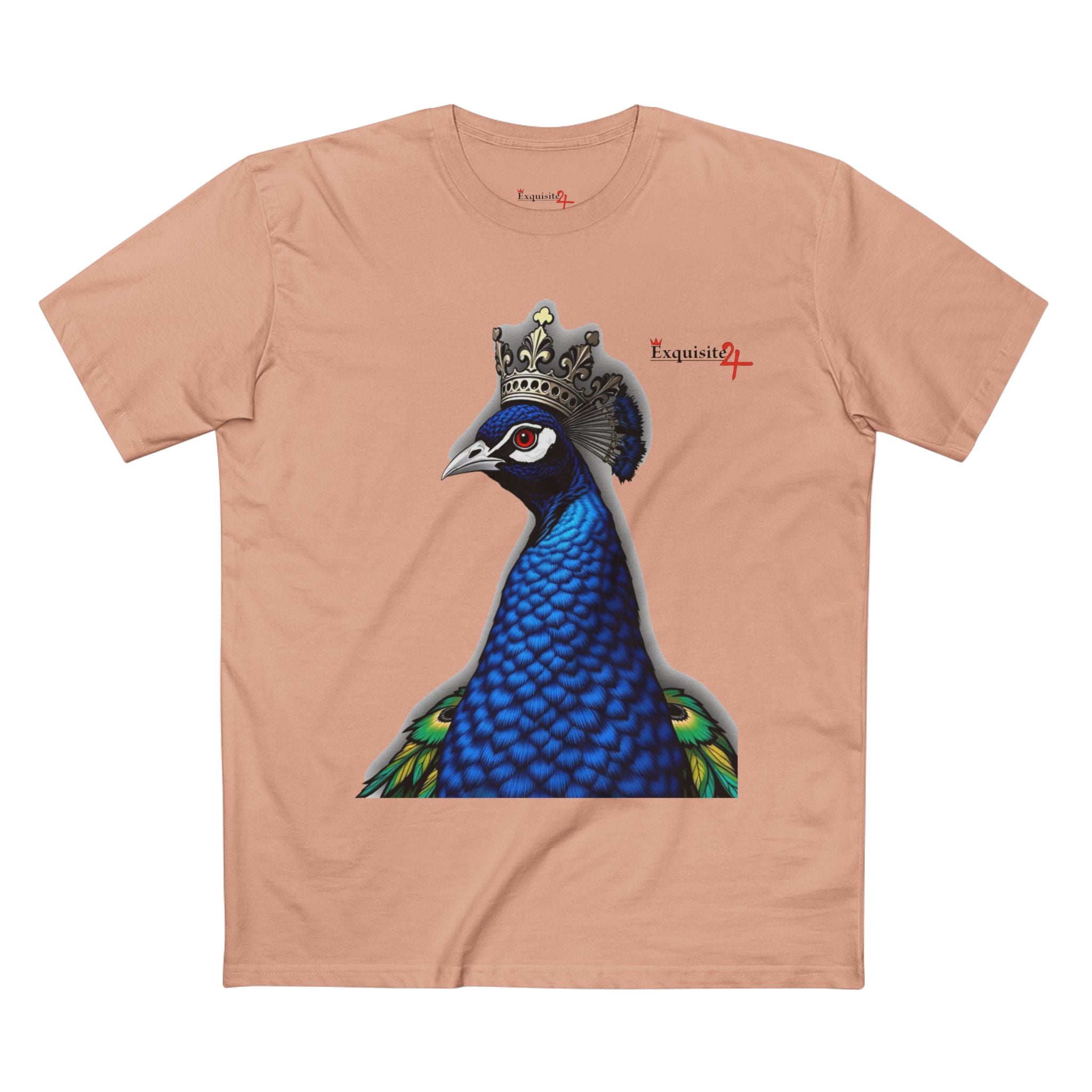 Crowned Blue Peacock Graphic Tee