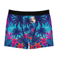 Tropical Palm Boxer Briefs — Men's Floral Hawaiian All-Over Print