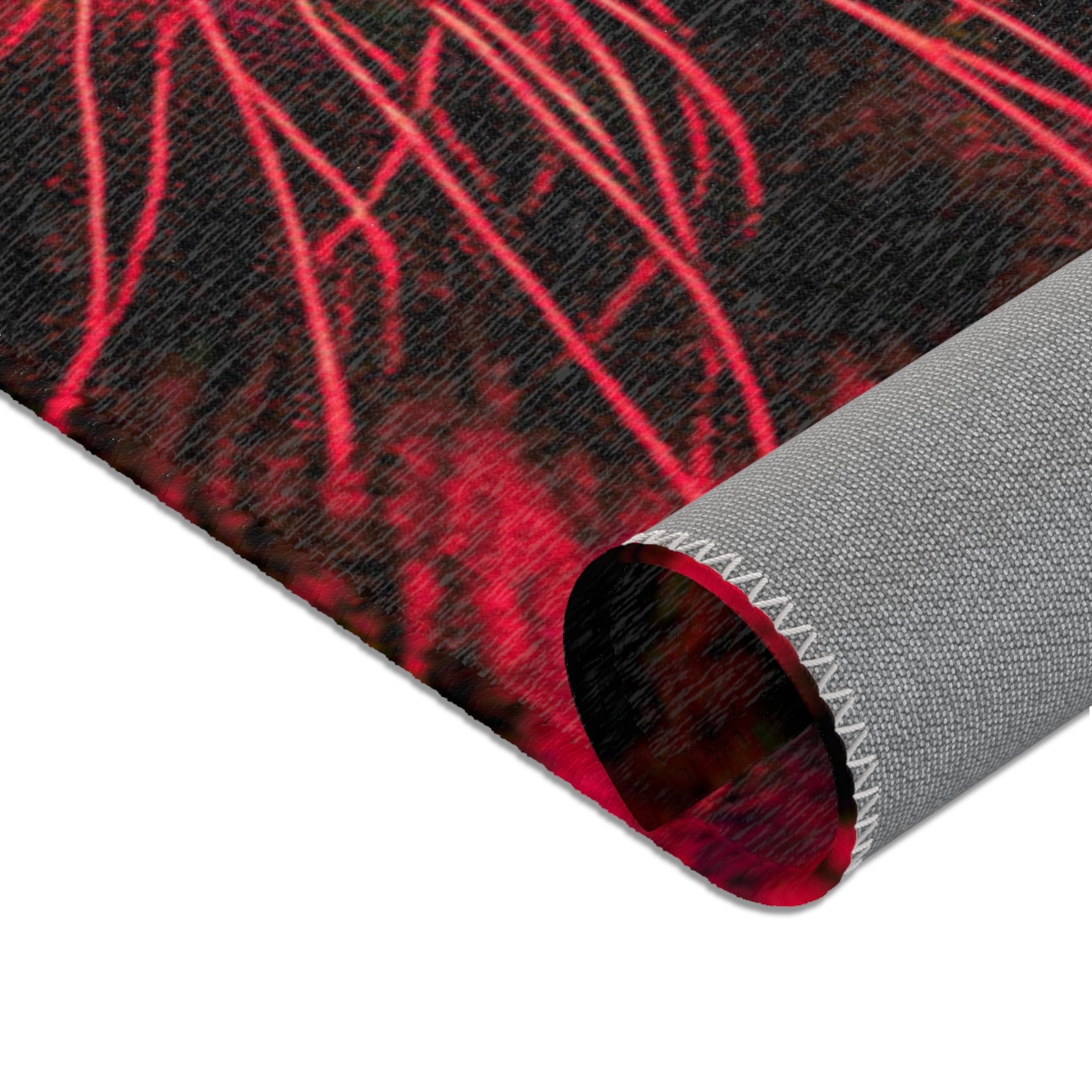 Red Leopard Area Rug – Bold Neon Leopard Accent Rug
