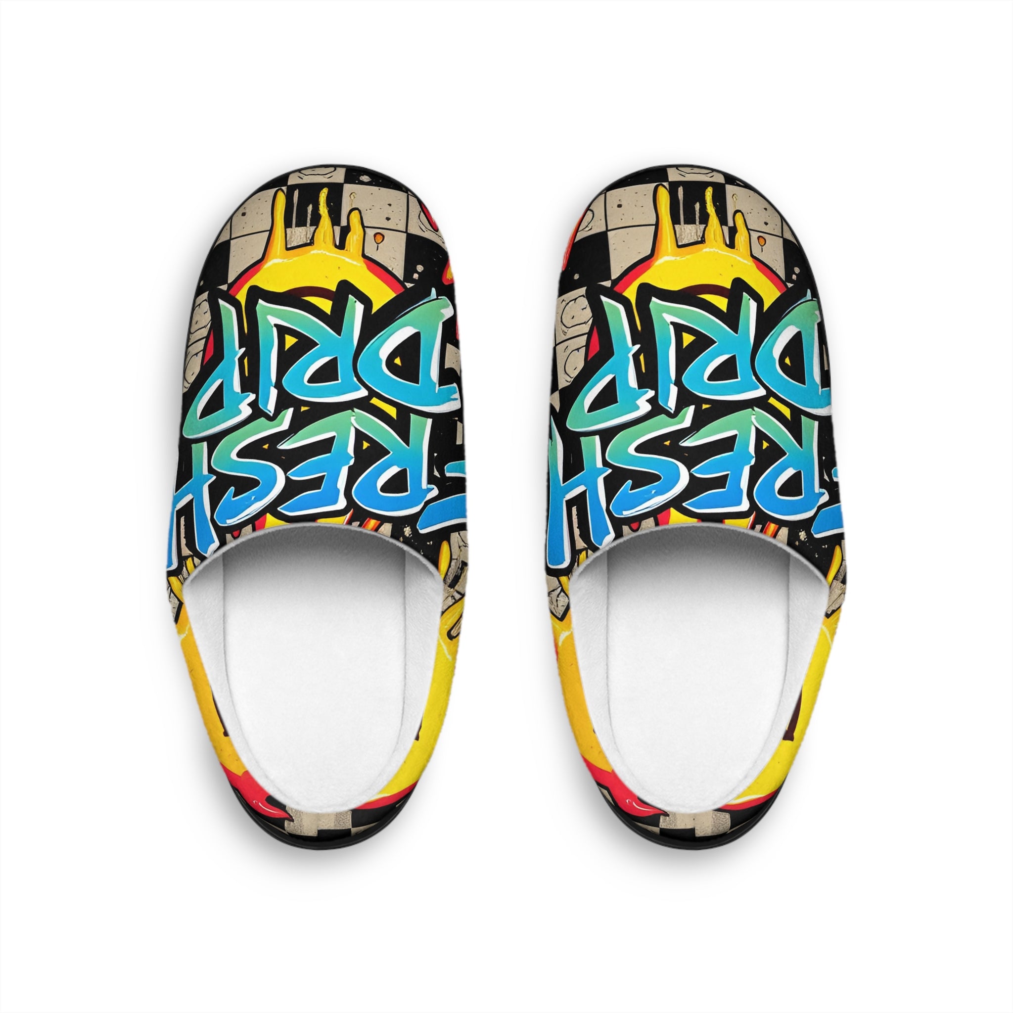 Graffiti 'Fresh Drip' Men's Indoor Slippers