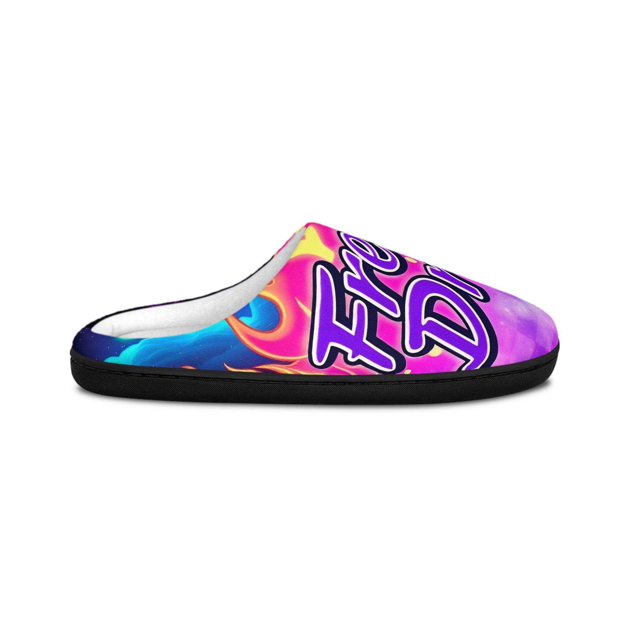 Men's Fresh Dip Colorful Tie-Dye Indoor Slippers — Comfortable Lounge Footwear