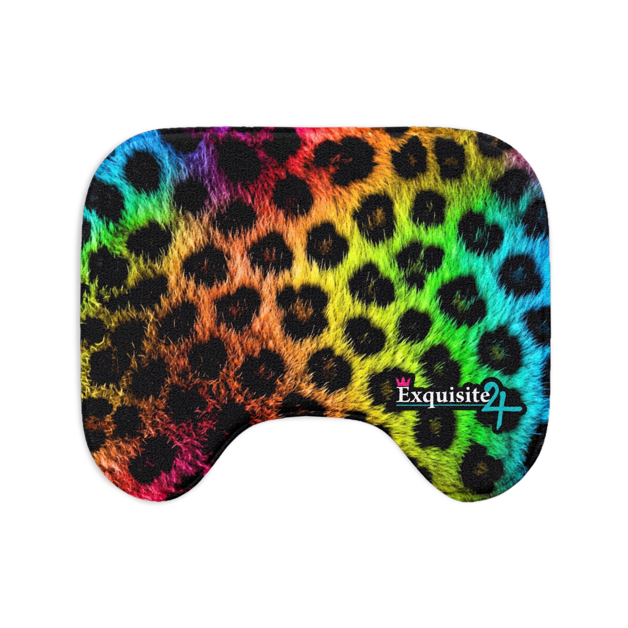 Leopard Rainbow Toilet Three-Piece Bath Set