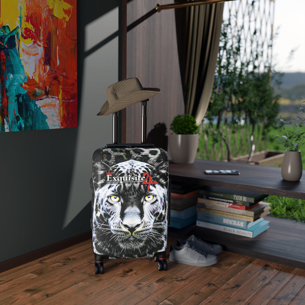 Tiger Face Carry-On Suitcase – "Exquisite 24" Travel Luggage with Bold Wildlife Print