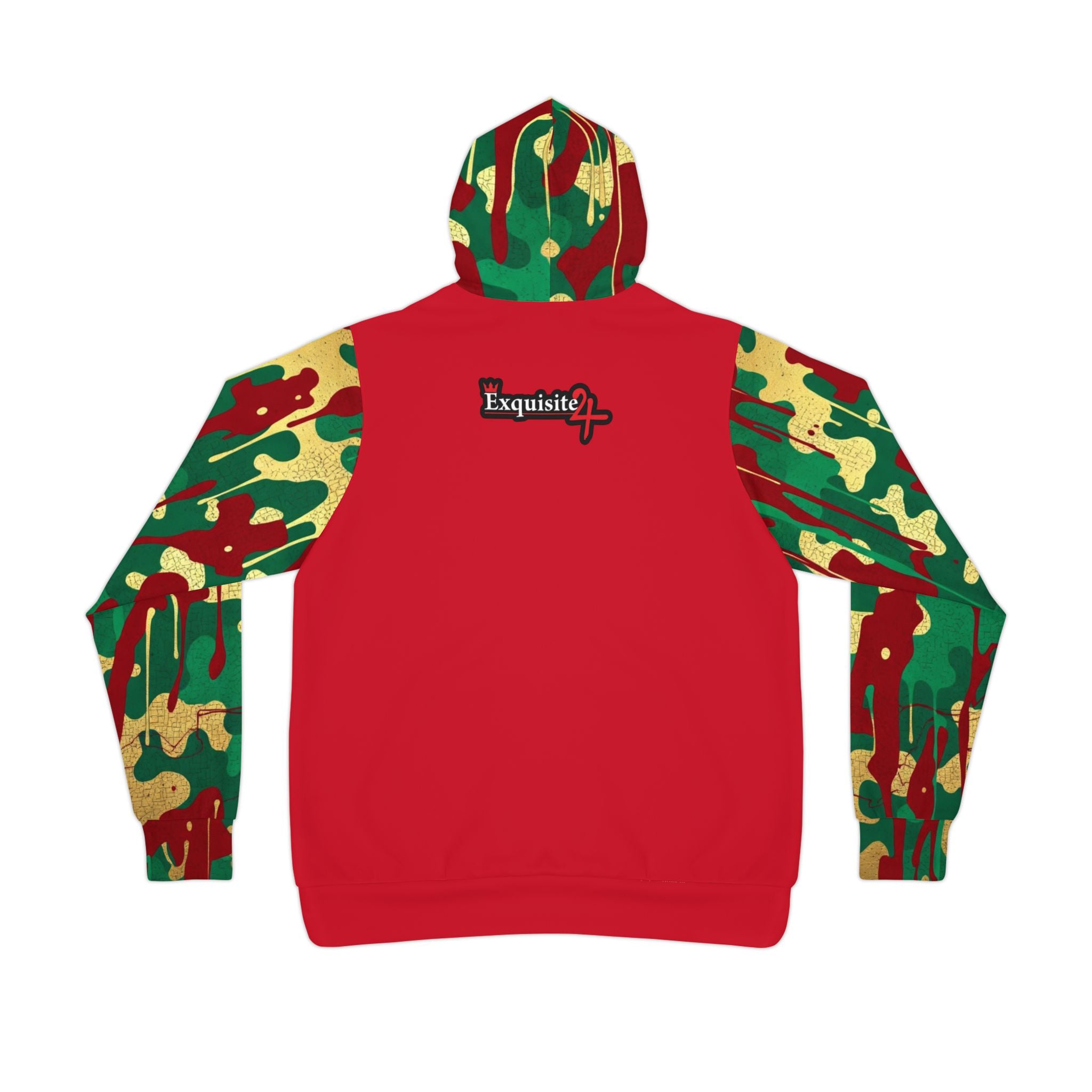 Camouflage Red Athletic Hoodie — Exquisite Logo Streetwear