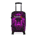 Purple Leopard Carry-On Suitcase — 'Exquisite 24' Graphic Luggage