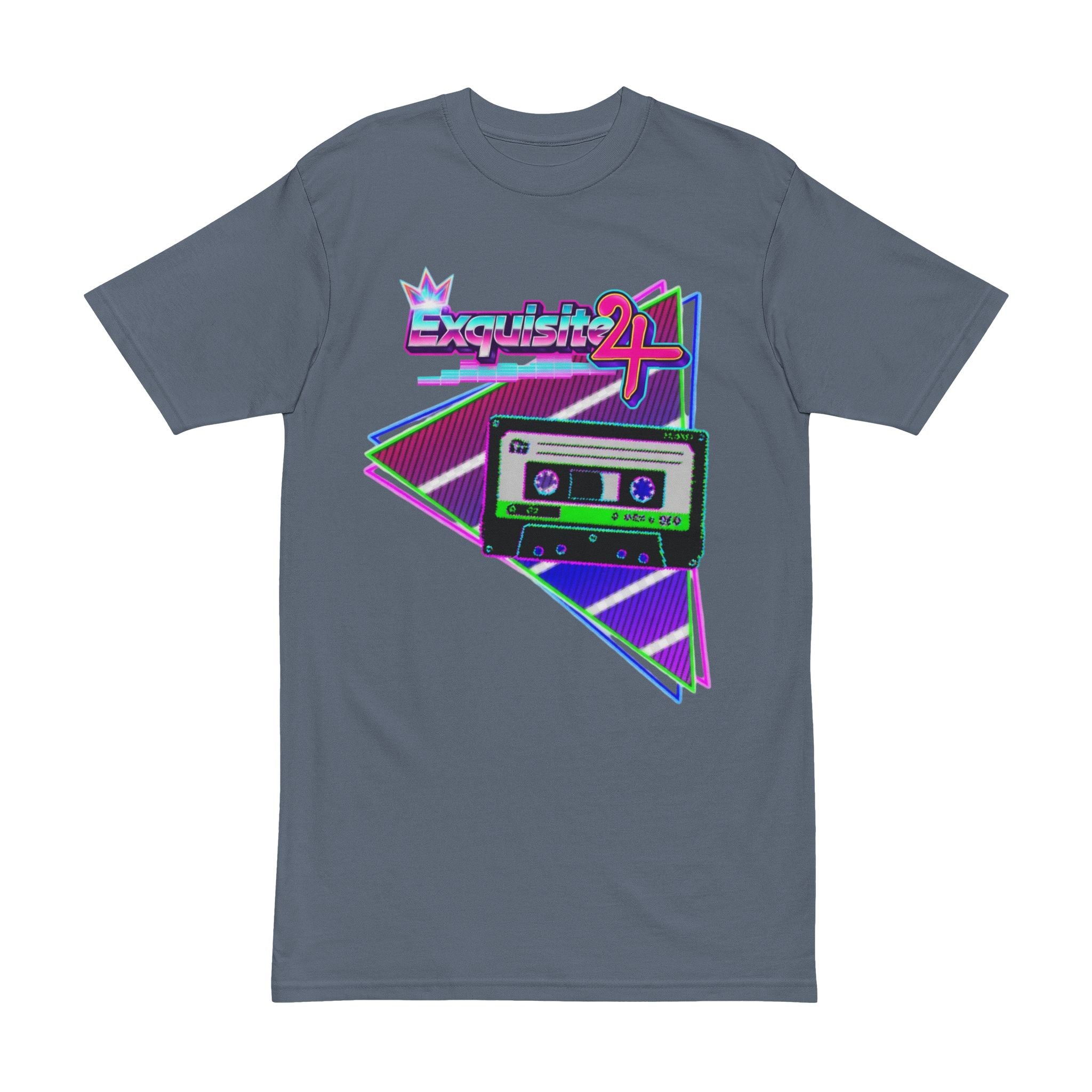 Retro Cassette 'Exquisite 24' Vaporwave 80s Music Graphic Tee