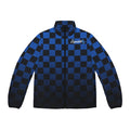 Blue Checkerboard Puffer Jacket