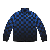 Blue Checkerboard Puffer Jacket