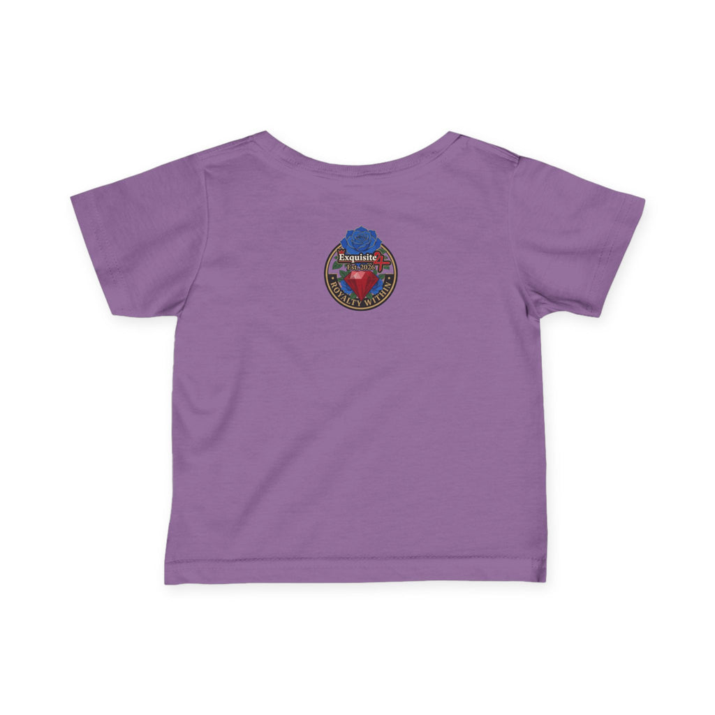 Infant Tee — "Daddy's Prince" Baby T‑Shirt with Crowned Angel Design