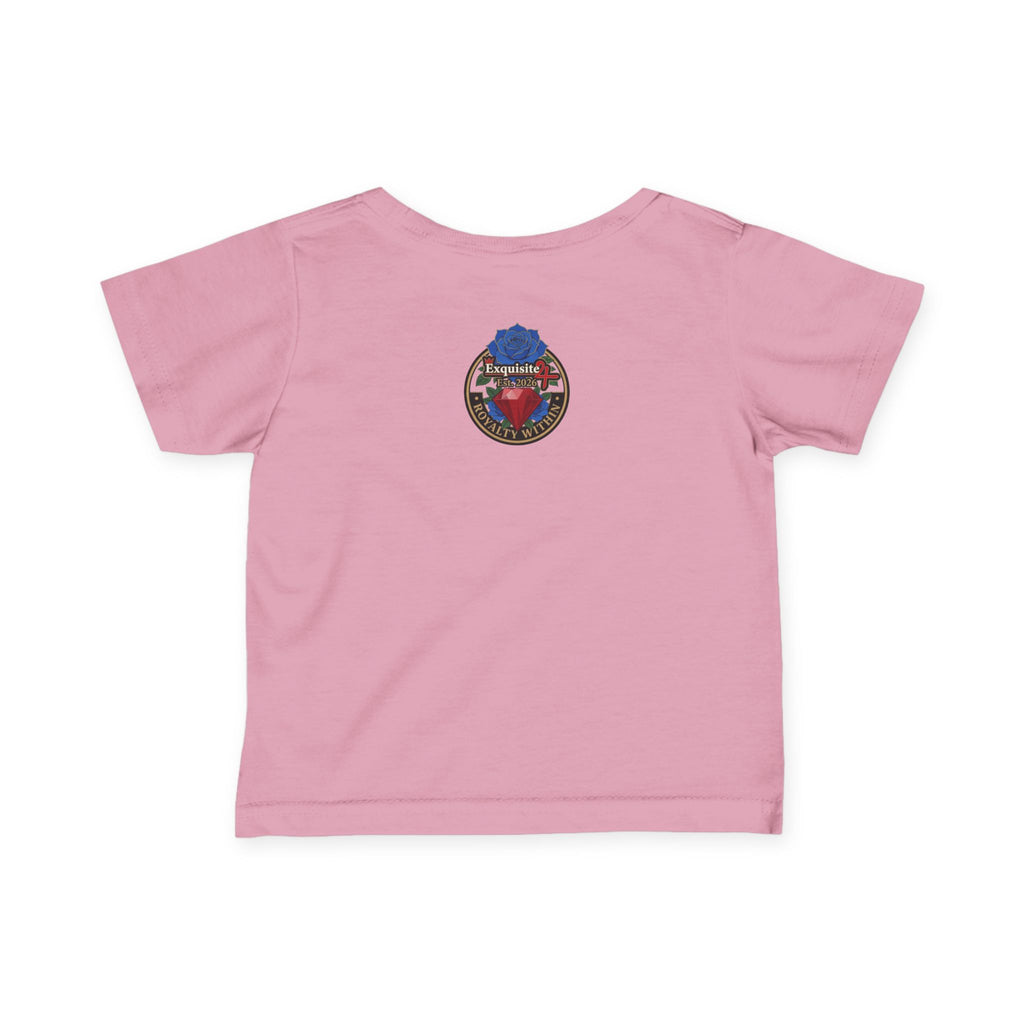 Infant Tee — "Daddy's Prince" Baby T‑Shirt with Crowned Angel Design
